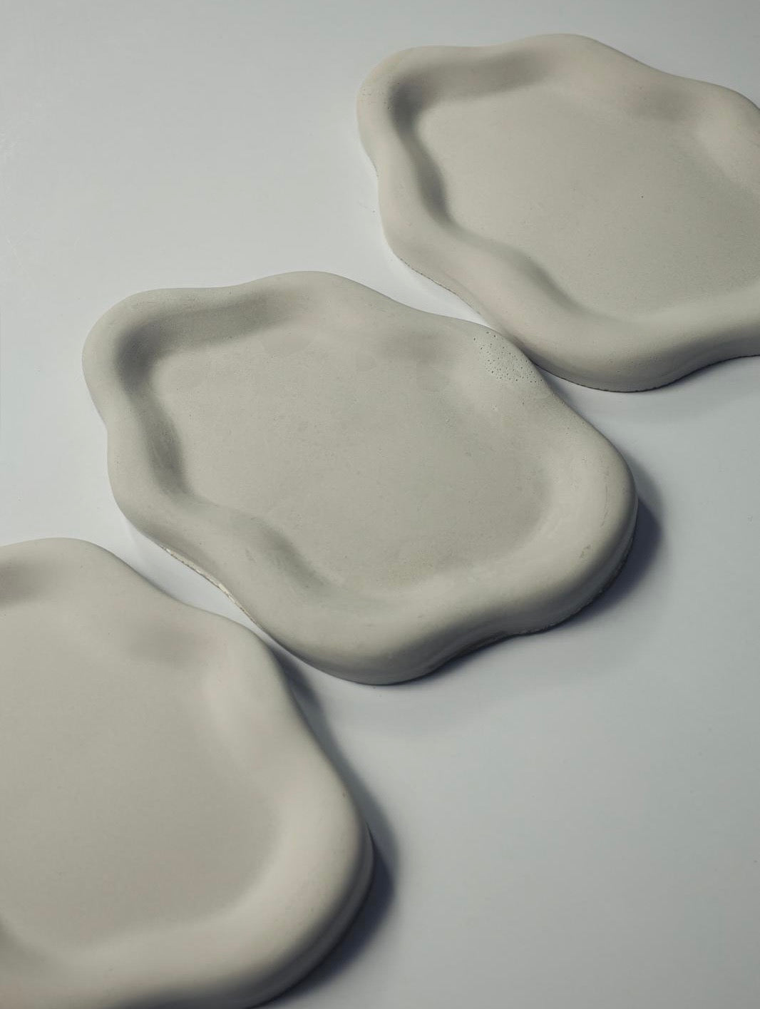 Cloudy Stone Decorative Tray — Handcrafted Cement