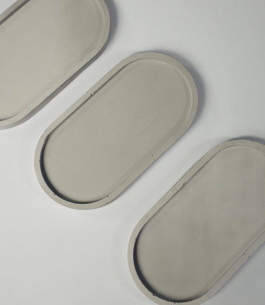Aura mini Stone Decorative Tray — Handcrafted Cement