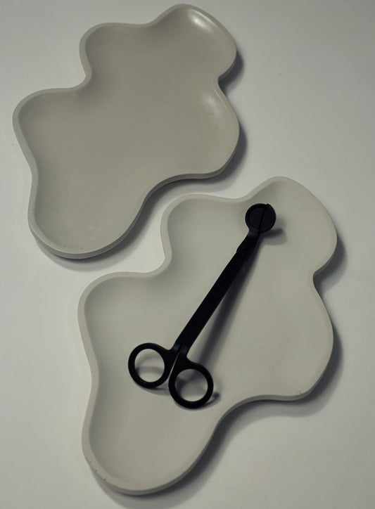 ARIA Stone Decorative Tray — Handcrafted Cement