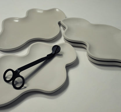 ARIA Stone Decorative Tray — Handcrafted Cement