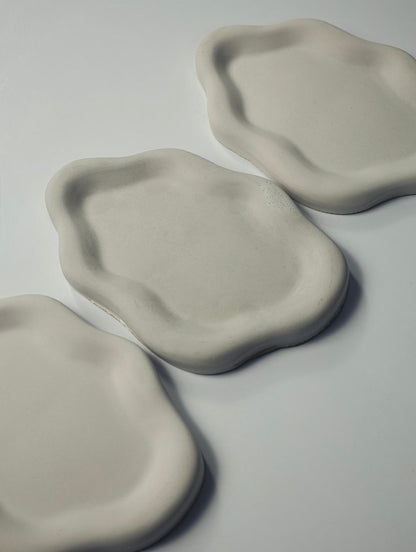 Cloudy Stone Decorative Tray — Handcrafted Cement
